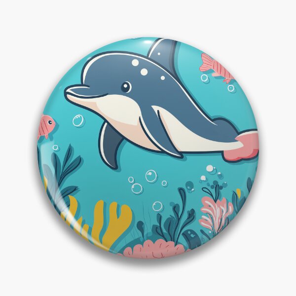 Item preview, Dolphin Underwater Wonderland | Cute Ocean Illustration designed and sold by DKRPalette.