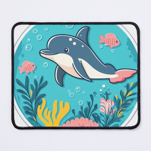 Item preview, Dolphin Underwater Wonderland | Cute Ocean Illustration designed and sold by DKRPalette.