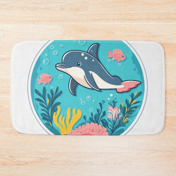 Item preview, Dolphin Underwater Wonderland | Cute Ocean Illustration designed and sold by DKRPalette.
