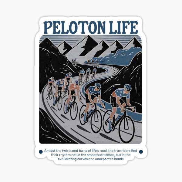 Item preview, Peloton Life Road Cycling Tee designed and sold by Pogglecards.
