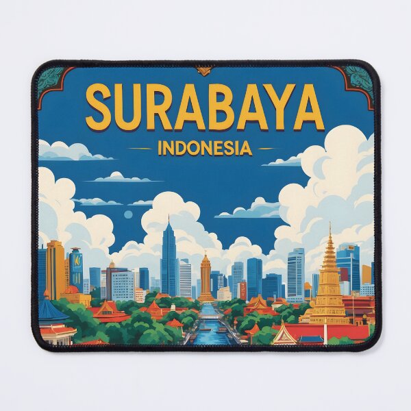 Item preview, Surabaya Indonesia Vintage Travel Tourism designed and sold by TravelersGems.
