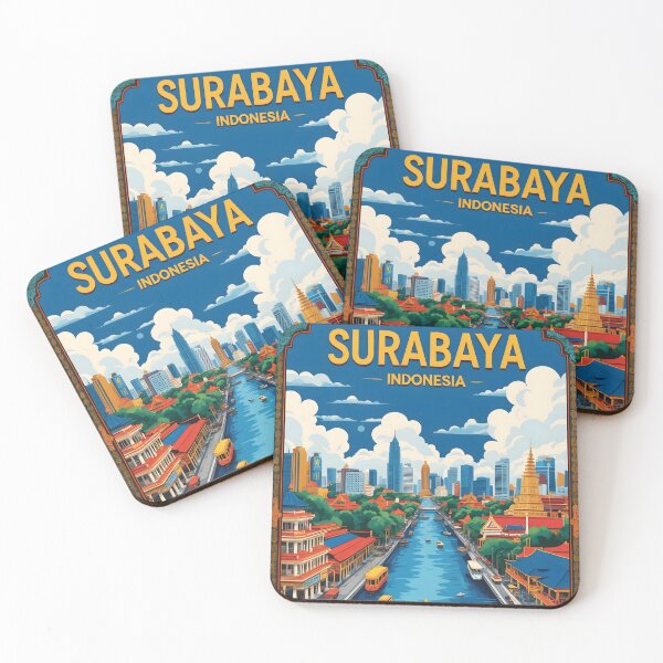Item preview, Surabaya Indonesia Vintage Travel Tourism designed and sold by TravelersGems.