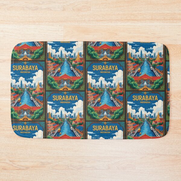 Item preview, Surabaya Indonesia Vintage Travel Tourism designed and sold by TravelersGems.