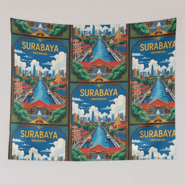 Item preview, Surabaya Indonesia Vintage Travel Tourism designed and sold by TravelersGems.