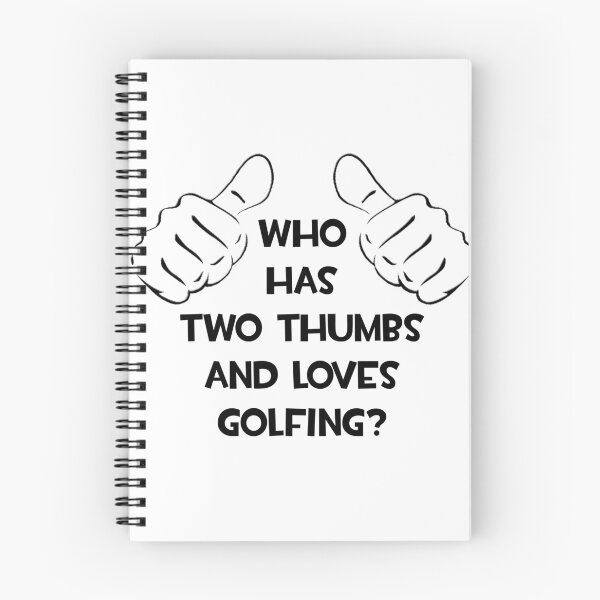 Item preview, Who Has Two Thumbs and Loves Golfing? THIS GUY/GAL!!! Funny Golf Shirts and Gifts designed and sold by TKUP22.