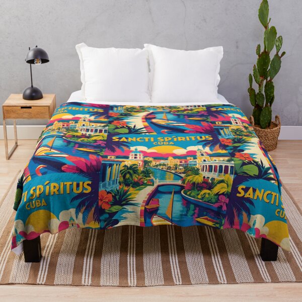 Item preview, Sancti Spiritus Cuba Vintage Travel Tourism designed and sold by TravelersGems.