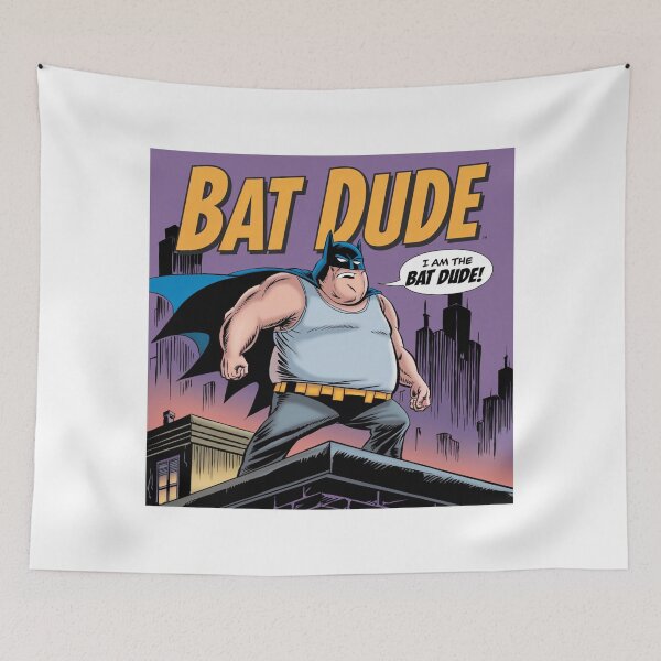 Item preview, Bat dude, superhero, funnyfits70, Humor, Funny, retro, vintage, funny quotes, animal humor, designed and sold by FunnyFits70.