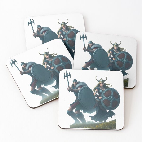 Item preview, Viking Norse Warrior and Shield-Maiden designed and sold by ZanyPaintbrush.