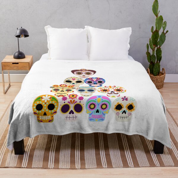 Item preview, Mexican skulls, los muertos, designed and sold by GOLDENGARDENART.