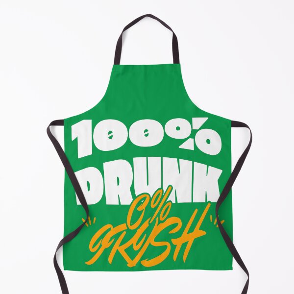 Item preview, 0% Irish, 100% Drunk: Bold Statement Text Design designed and sold by WAUZ.