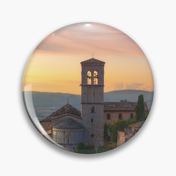 Item preview, Assisi town and Santa Maria Maggiore church. Umbria, Italy. designed and sold by Stefano Orazzini.