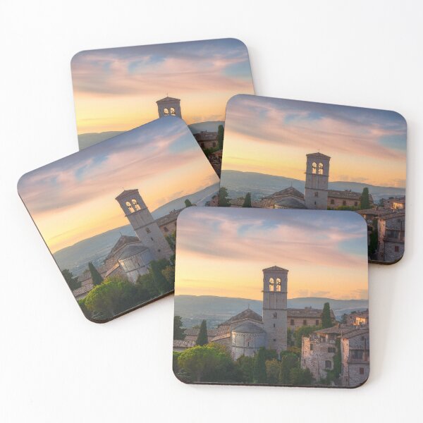 Item preview, Assisi town and Santa Maria Maggiore church. Umbria, Italy. designed and sold by Stefano Orazzini.