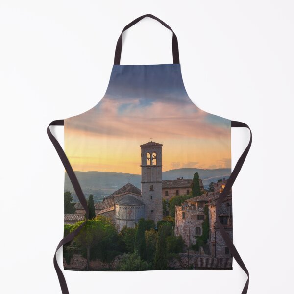 Item preview, Assisi town and Santa Maria Maggiore church. Umbria, Italy. designed and sold by Stefano Orazzini.