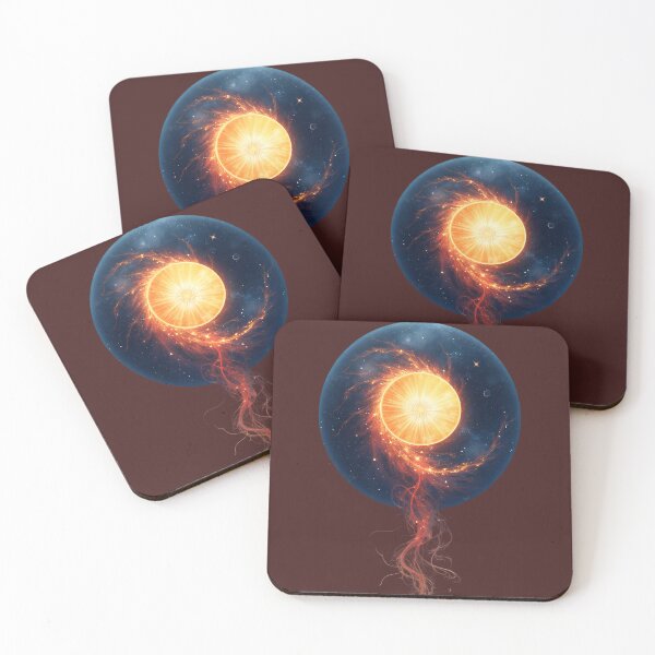 Item preview, Radiant Cosmic Sunburst with Fiery Solar Flare Art designed and sold by Thread-Verse.