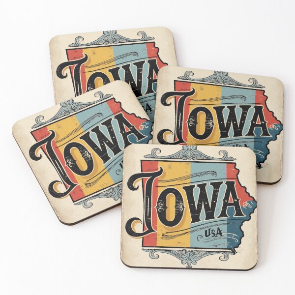 Item preview, Iowa USA Vintage Travel Retro Postcard Design designed and sold by TravelPostcardGems.
