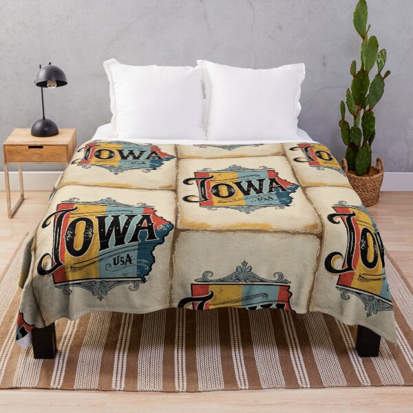 Item preview, Iowa USA Vintage Travel Retro Postcard Design designed and sold by TravelPostcardGems.