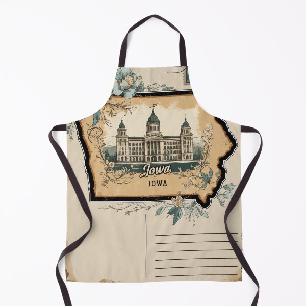 Item preview, Greetings from Iowa USA Vintage Travel Retro Postcard Design designed and sold by TravelPostcardGems.