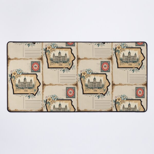 Item preview, Greetings from Iowa USA Vintage Travel Retro Postcard Design designed and sold by TravelPostcardGems.