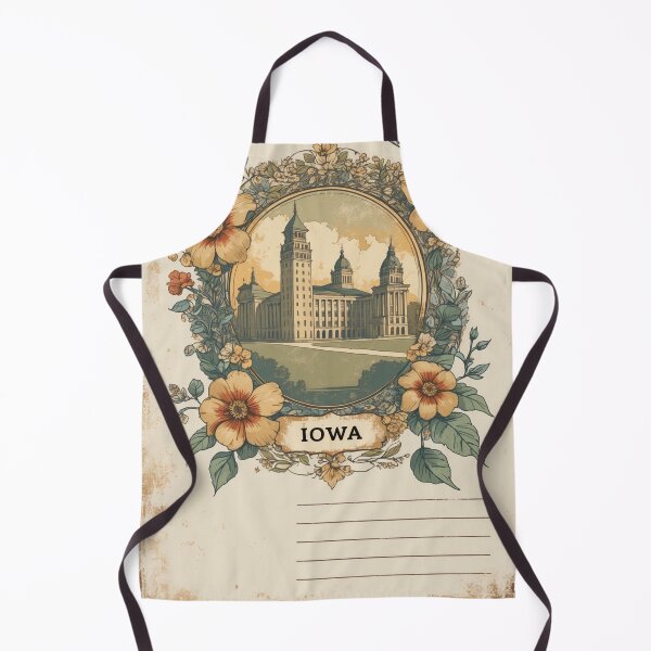 Item preview, Greetings from Iowa USA Vintage Travel Retro Postcard Design designed and sold by TravelPostcardGems.