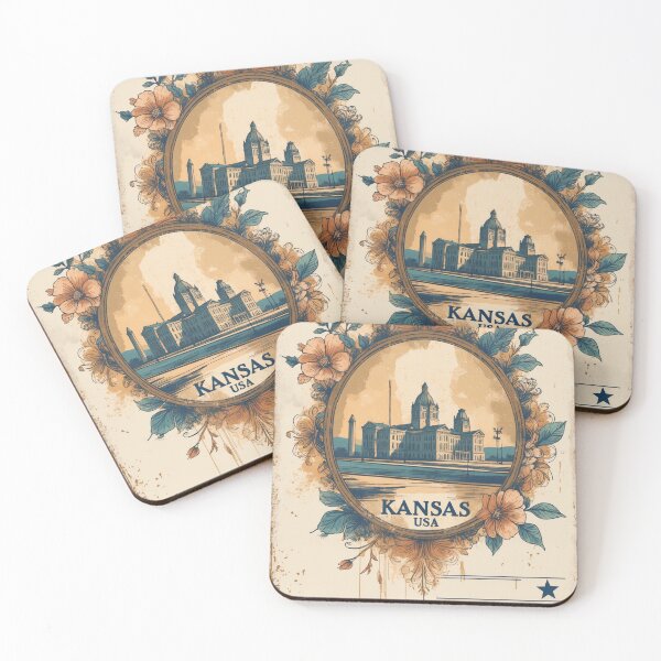 Item preview, Greetings from Kansas USA Vintage Travel Retro Postcard Design designed and sold by TravelPostcardGems.
