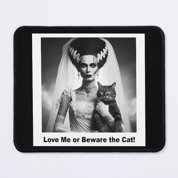 Item preview, Bride of Frankenstein Cat designed and sold by ChunkByChunk.