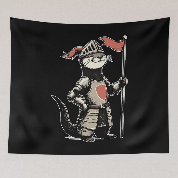 Item preview, Funny Otter Knight designed and sold by TomFrontierArt.