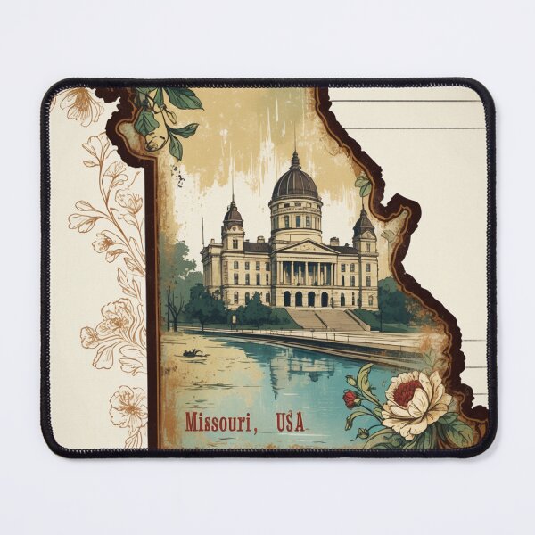Item preview, Missouri USA Vintage Travel Retro Postcard Design designed and sold by TravelPostcardGems.