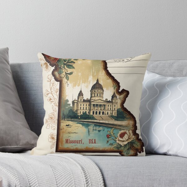 Item preview, Missouri USA Vintage Travel Retro Postcard Design designed and sold by TravelPostcardGems.