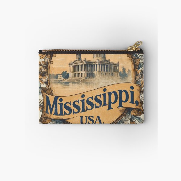 Item preview, Greetings from Mississippi USA Vintage Travel Retro Postcard Design designed and sold by TravelPostcardGems.