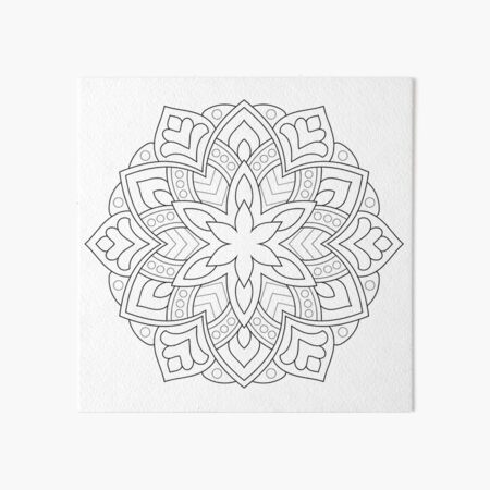 Item preview, Star Flower Mandala Art designed and sold by Stickera Hub.