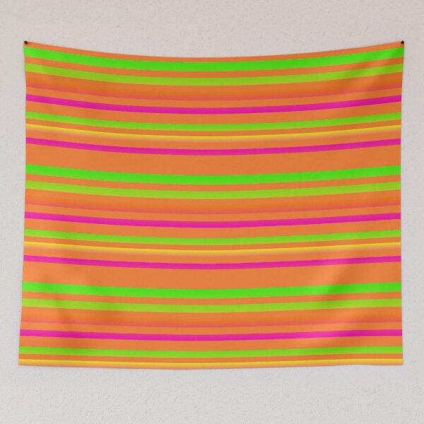 Item preview, Orange red green striped pattern | orange colorful lines designed and sold by lausn.