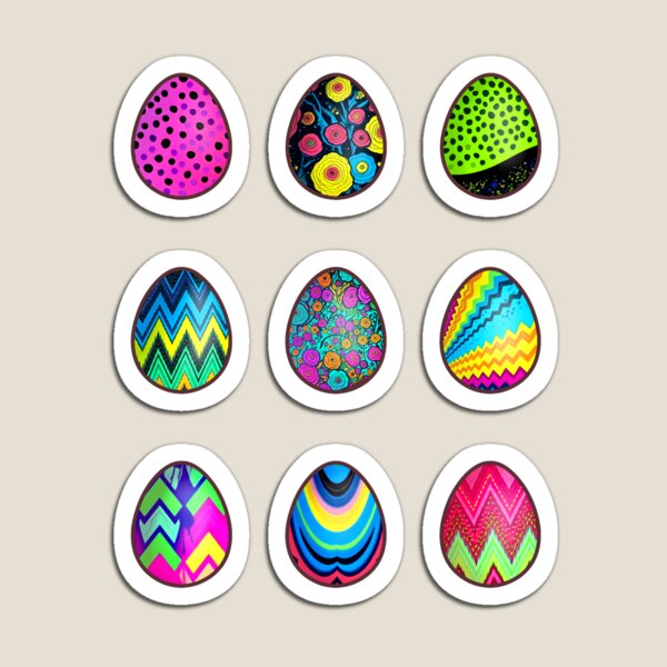Item preview, Easter Egg Sticker or Magnet Set 02 designed and sold by AnmitsuArt.