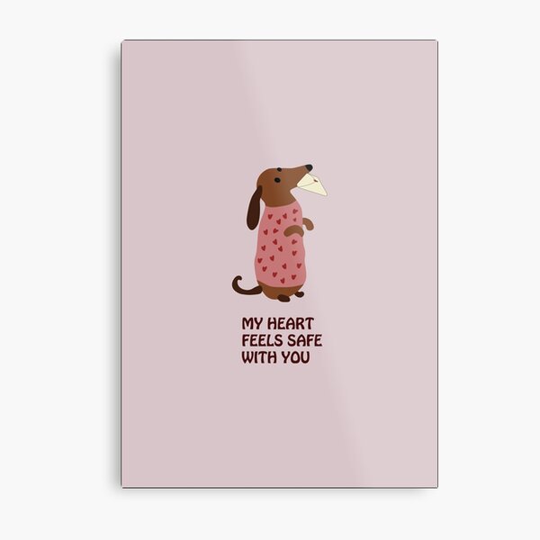 Item preview, Dachshund love letter  designed and sold by MarziDesign.