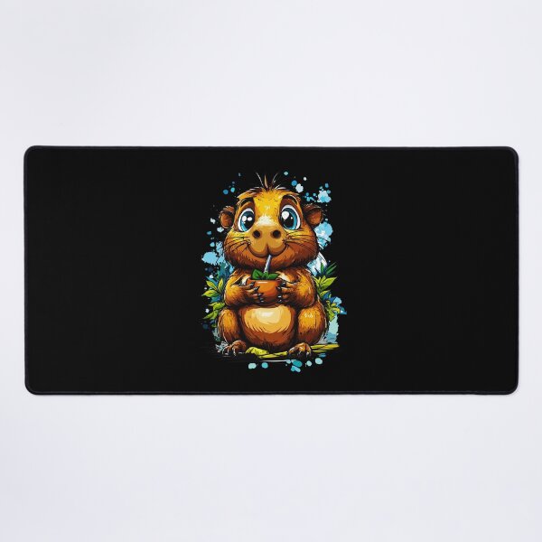 Item preview, Cute Capybara Drinking Yerba Mate – Funny Mate Lover Design designed and sold by flamini.