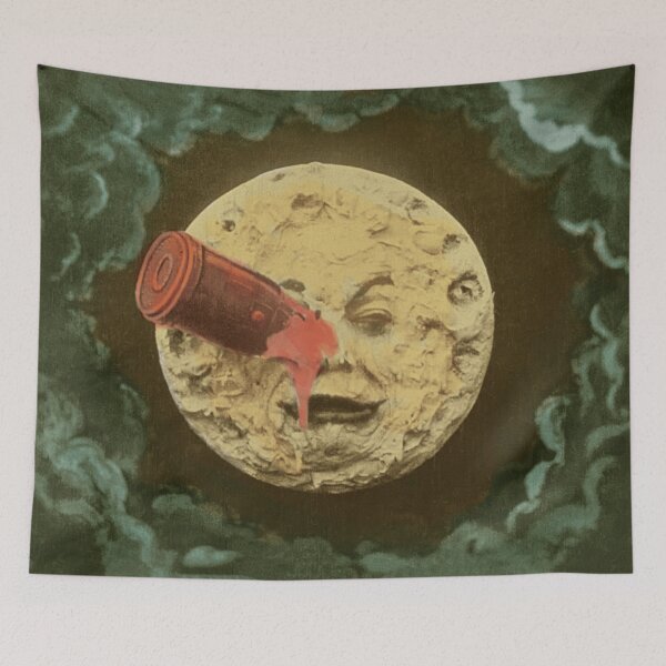 Item preview, The Man in the Moon from 'A Trip to the Moon' 1902 Colorized  designed and sold by Onodera.