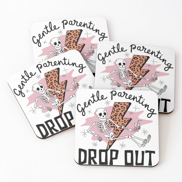 Item preview, Gentle Parenting Drop Out - Funny Skeleton & Leopard Lightning Bolt Design designed and sold by Charlietule.