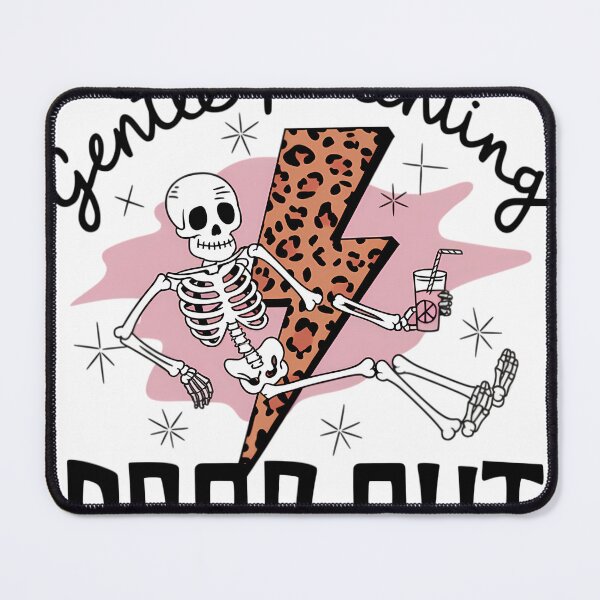 Item preview, Gentle Parenting Drop Out - Funny Skeleton & Leopard Lightning Bolt Design designed and sold by Charlietule.