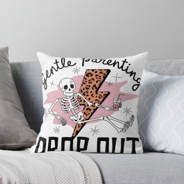 Item preview, Gentle Parenting Drop Out - Funny Skeleton & Leopard Lightning Bolt Design designed and sold by Charlietule.
