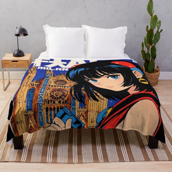 Item preview, Milan Italy Retro Anime Girl 80s Vintage Travel designed and sold by Retro-Anime9.