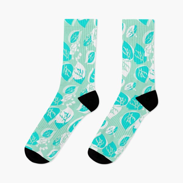 Item preview, Teal and Aqua Modern Leaf designed and sold by Sharon Schwalbe.