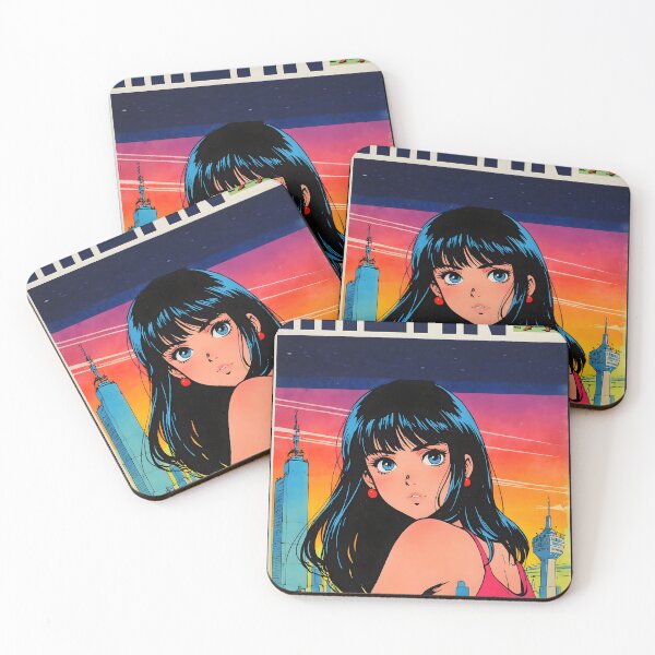Item preview, Milan Italy Retro Anime Girl 80s Vintage Travel designed and sold by Retro-Anime9.