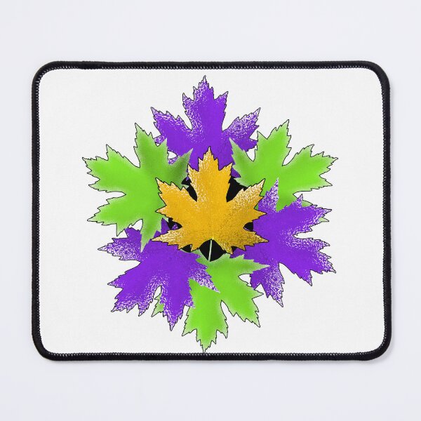 Item preview, Maple leaf green N purple designed and sold by TerenceLacey.