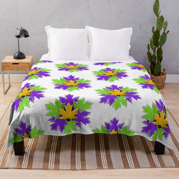 Item preview, Maple leaf green N purple designed and sold by TerenceLacey.