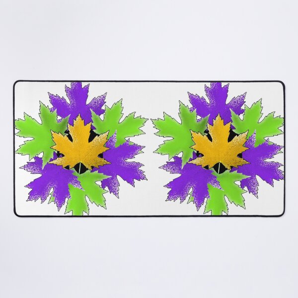 Item preview, Maple leaf green N purple designed and sold by TerenceLacey.