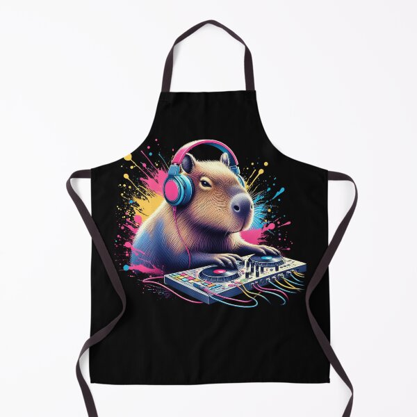 Item preview, Capybara DJ DJing EDM Funky Dance Club designed and sold by Kimberley King Art  King Art.