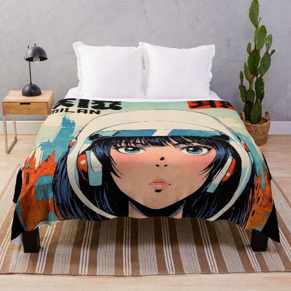 Item preview, Milan Italy Retro Anime Girl 80s Vintage Travel designed and sold by Retro-Anime9.