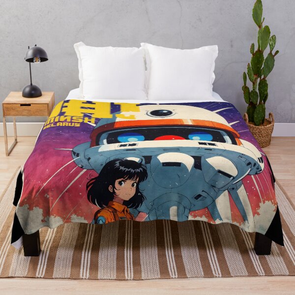 Item preview, Minsk Belarus Russia Retro Anime Girl 80s Vintage Travel designed and sold by Retro-Anime9.