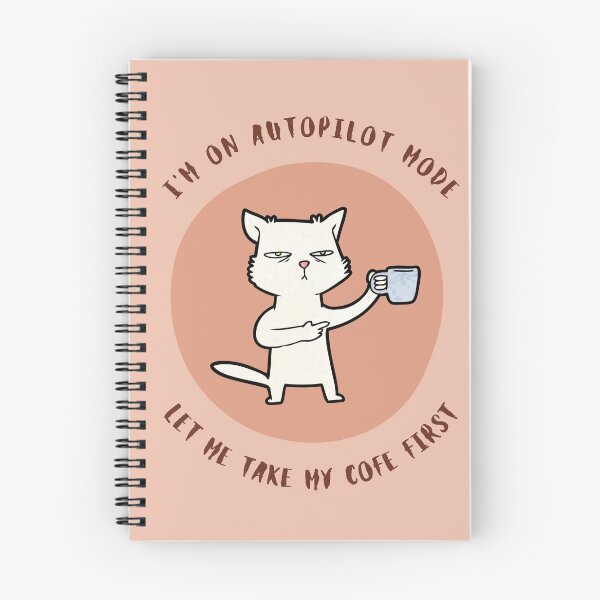 Item preview, Autopilot Mode Coffee Cat designed and sold by DARK_NOVA.