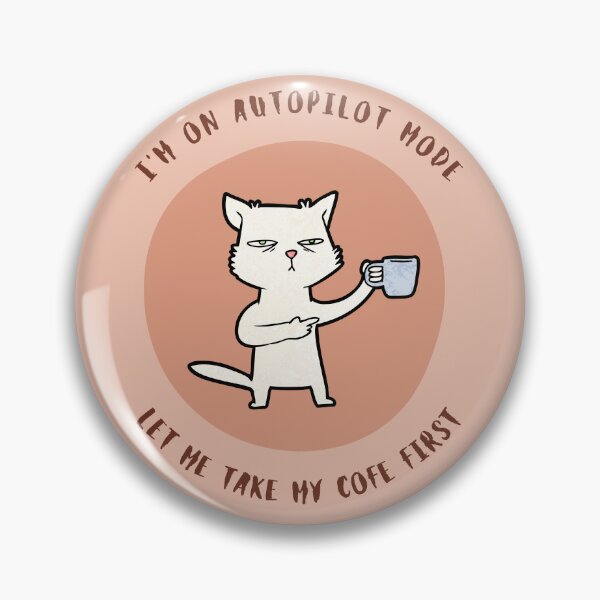 Item preview, Autopilot Mode Coffee Cat designed and sold by DARK_NOVA.