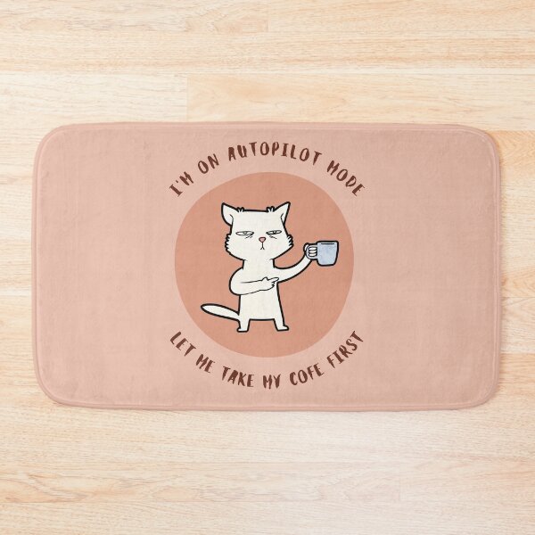 Item preview, Autopilot Mode Coffee Cat designed and sold by DARK_NOVA.